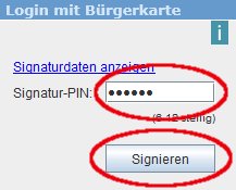 Schritt 3: Karten-PIN eingeben